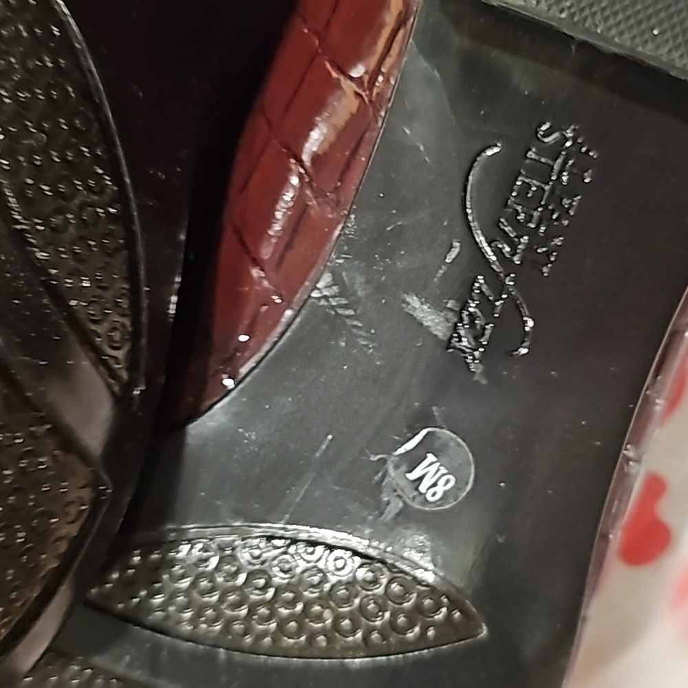 Y alfani Step n Flex aligator redbrown cranberry crocodile flat New w/o tag - Picture 7 of 7
